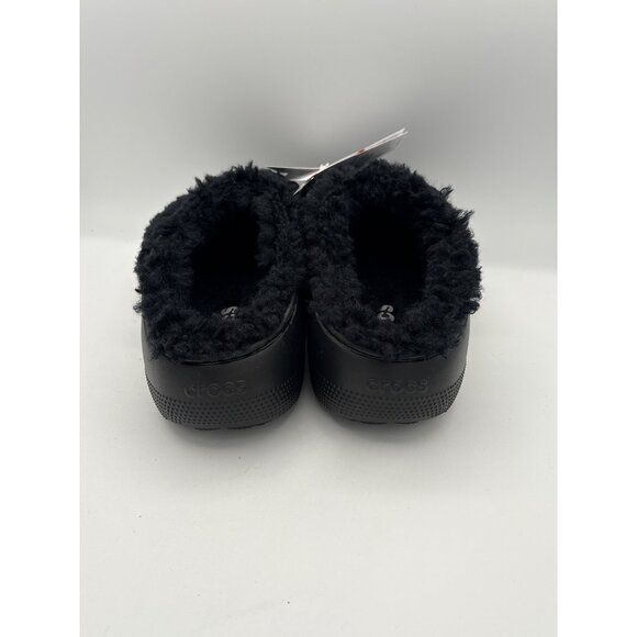 Unisex Crocs Size M7/W9 The Thing Black Fluffy Sandals - Picture 4 of 5